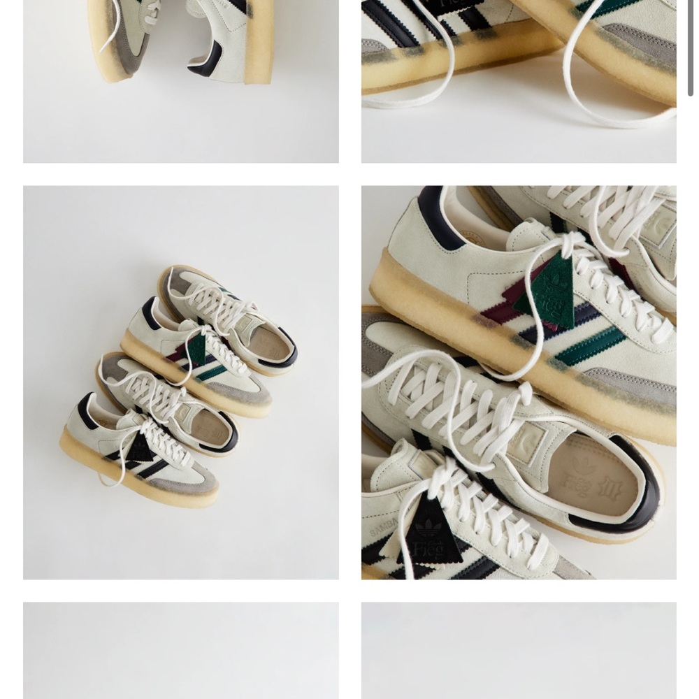 KITH adidas Clarks 8th Street Sambas by Ronnie Fieg Kithmas - White Multi - Picture 4 of 5